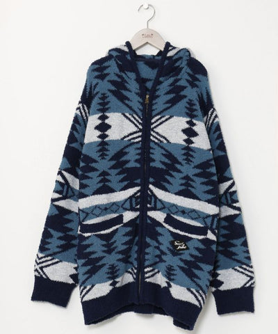 SURF＆Palms Men's Zip Up Knit Cardigan