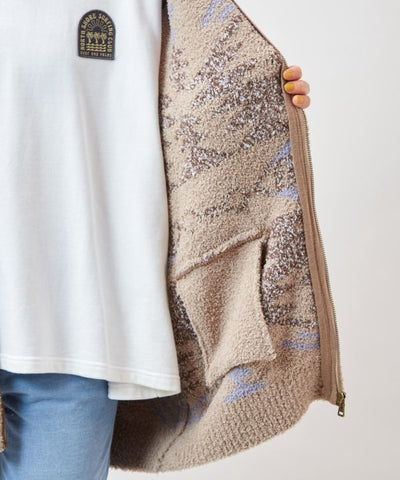 SURF＆Palms Zip Up Knit Cardigan