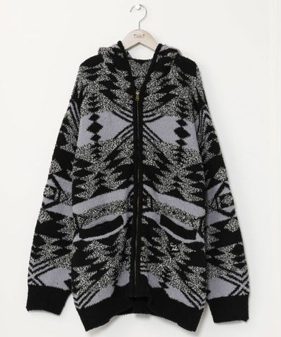 SURF＆Palms Zip Up Knit Cardigan