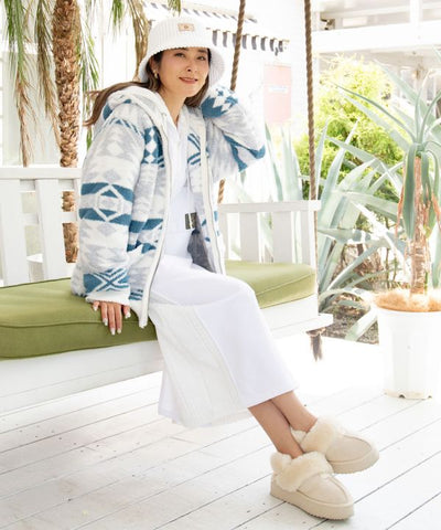 SURF＆Palms Zip Up Knit Cardigan