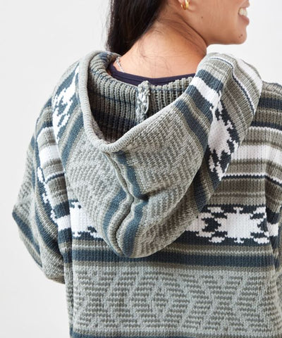 Geom Pattern Chenille Knit Jacket for Men