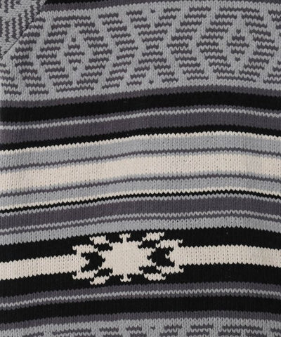 Geometric Pattern Chenille Knit Jacket