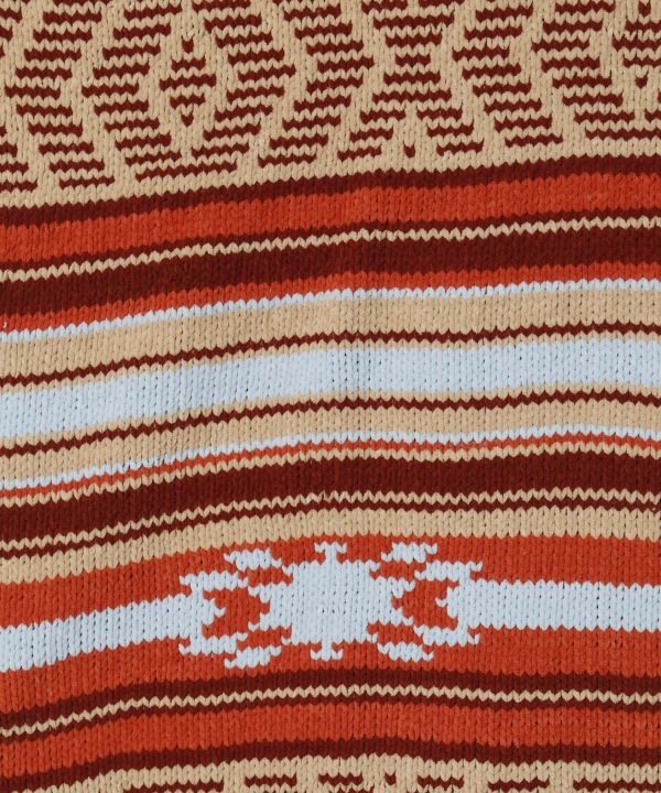 Geometric Pattern Chenille Knit Jacket