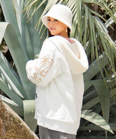 SURF＆Palms Men's Zip Up Knit Hoodie