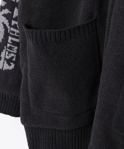 SURF＆Palms Men's Zip Up Knit Hoodie