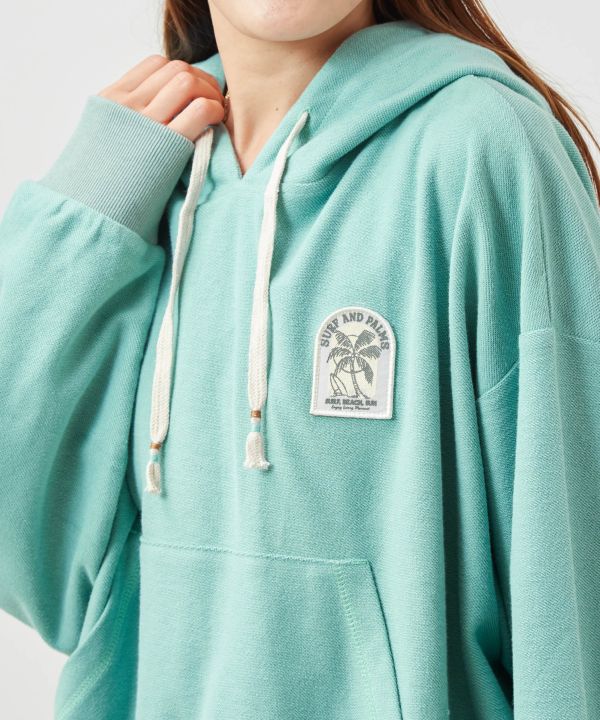 SURF＆Palms Puff Print Hoodie
