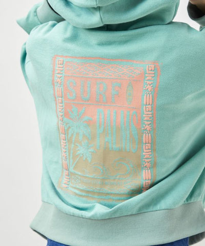 SURF＆Palms Puff Print Hoodie