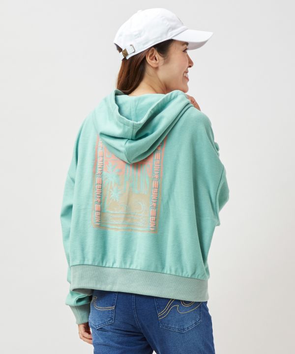 SURF＆Palms Puff Print Hoodie