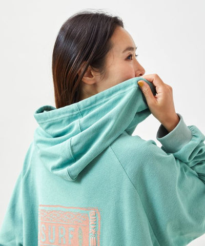 SURF＆Palms Puff Print Hoodie Dress