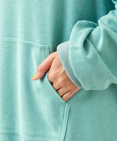 SURF＆Palms Puff Print Hoodie Dress