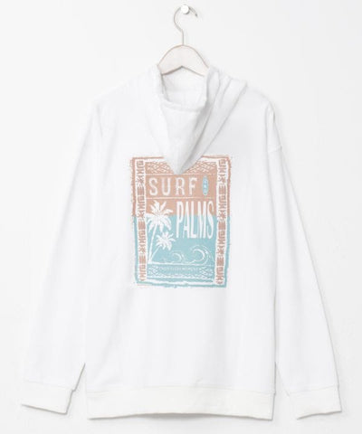 SURF＆Palms Men's Puff Print Hoodie