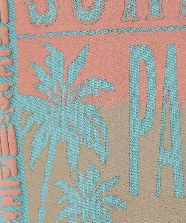 SURF＆Palms Men's Puff Print Hoodie