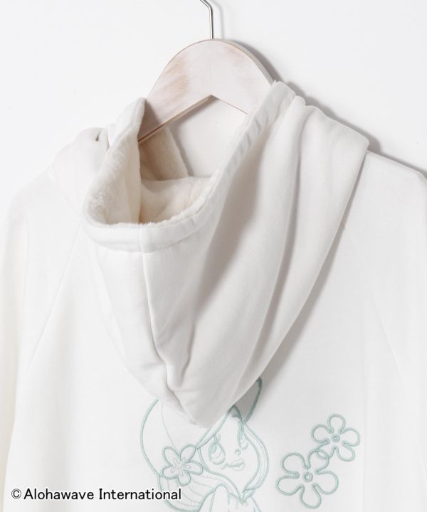 ALOHA MAPUA Embroidered Hoodie Dress