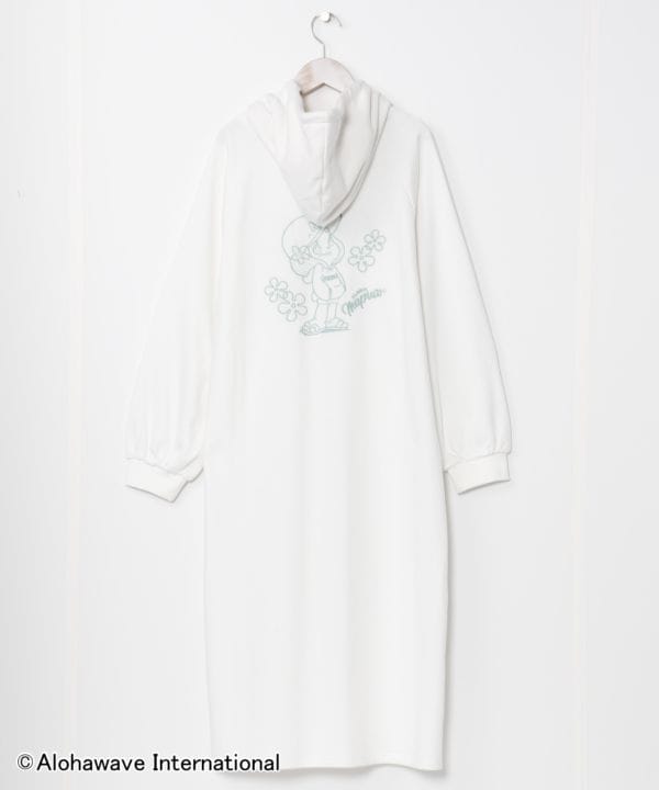 ALOHA MAPUA Embroidered Hoodie Dress
