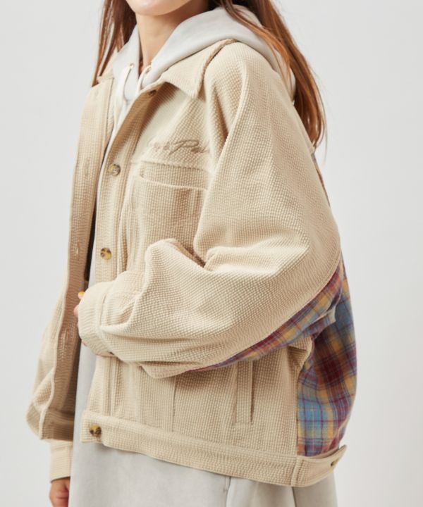 SURF＆Palms Corduroy Check Shirt Jacket