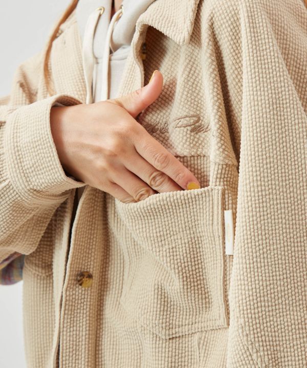 SURF＆Palms Corduroy Check Shirt Jacket