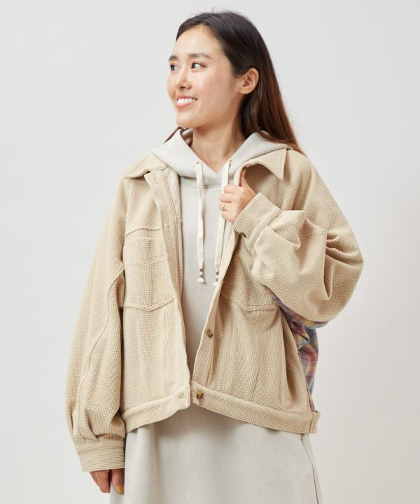 SURF＆Palms Corduroy Check Shirt Jacket