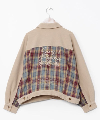 SURF＆Palms Corduroy Check Shirt Jacket