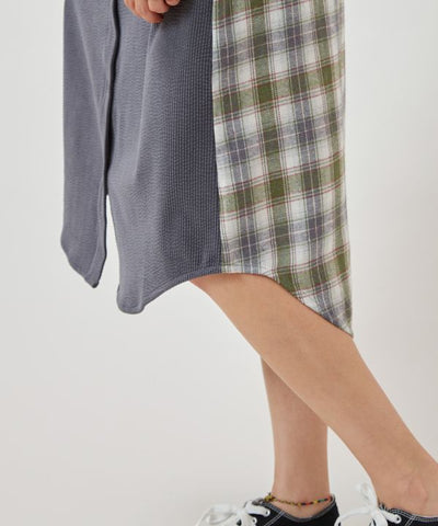 SURF＆Palms Corduroy Check Shirt Dress