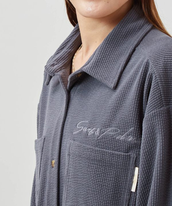 SURF＆Palms Corduroy Check Shirt Dress
