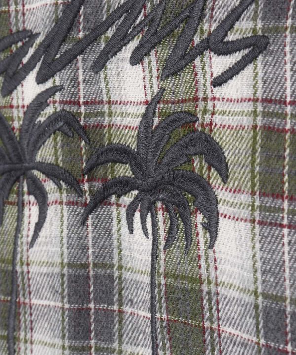 SURF＆Palms Corduroy Check Shirt Dress