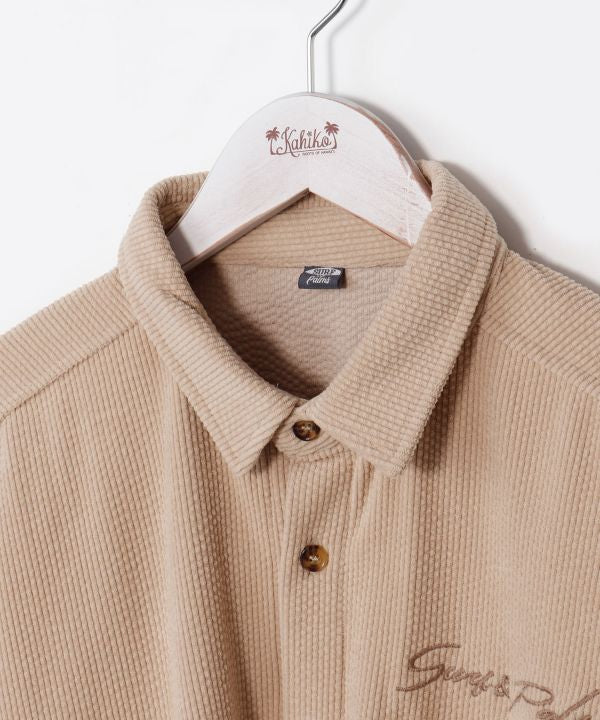 SURF＆Palms Men's Corduroy Check Shirt