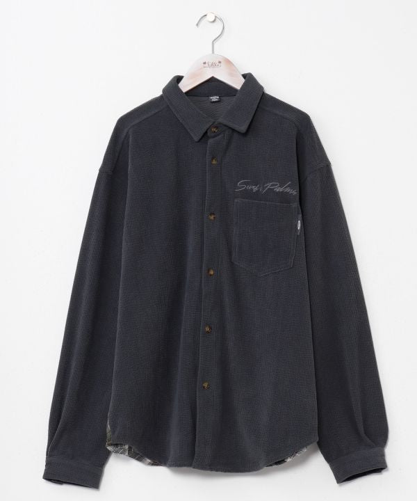 SURF＆Palms Men's Corduroy Check Shirt