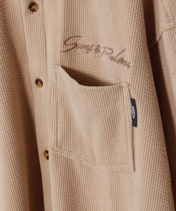 SURF＆Palms Men's Corduroy Check Shirt