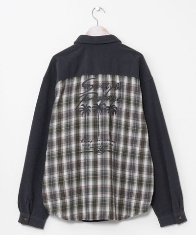 SURF＆Palms Men's Corduroy Check Shirt