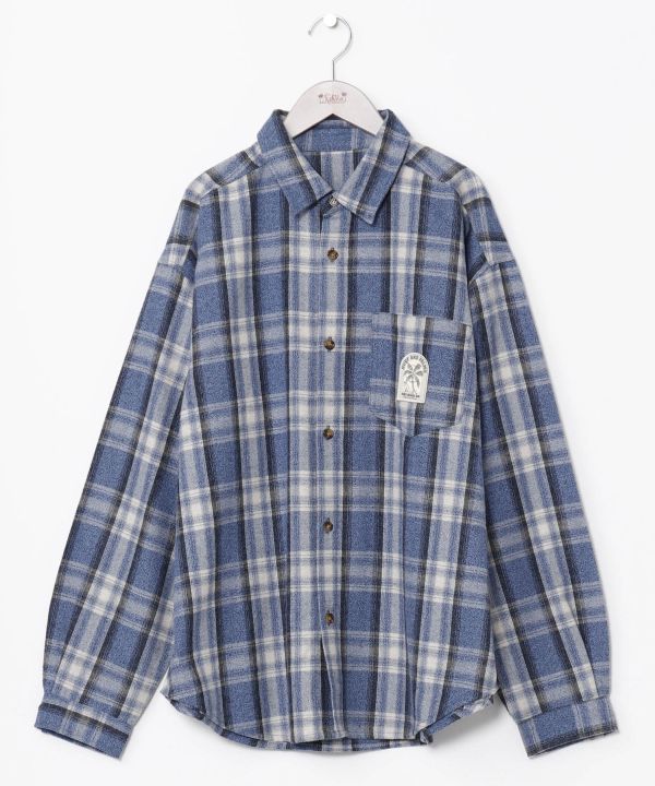 SURF＆Palms Men's Casual Plaid Shirt