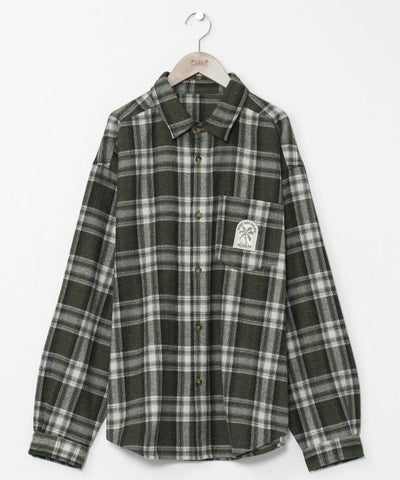 SURF＆Palms Men's Casual Plaid Shirt