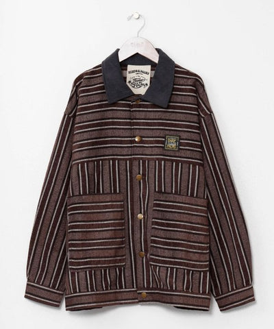 SURF＆Palms Striped Jacket