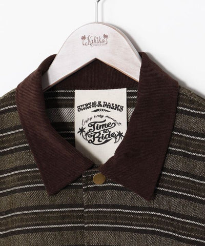 SURF＆Palms Striped Jacket