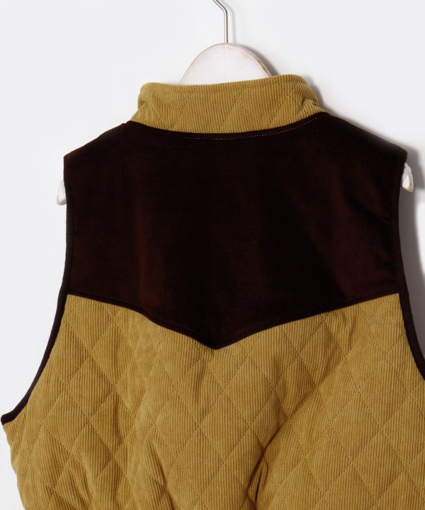 SURF＆Palms Corduroy Quilted Vest