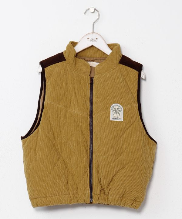 SURF＆Palms Corduroy Quilted Vest
