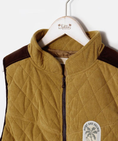 SURF＆Palms Corduroy Quilted Vest