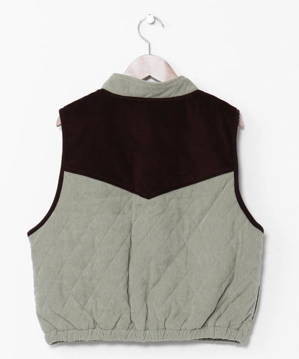 SURF＆Palms Corduroy Quilted Vest