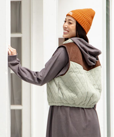 SURF＆Palms Corduroy Quilted Vest