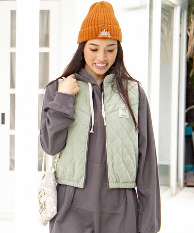 SURF＆Palms Corduroy Quilted Vest