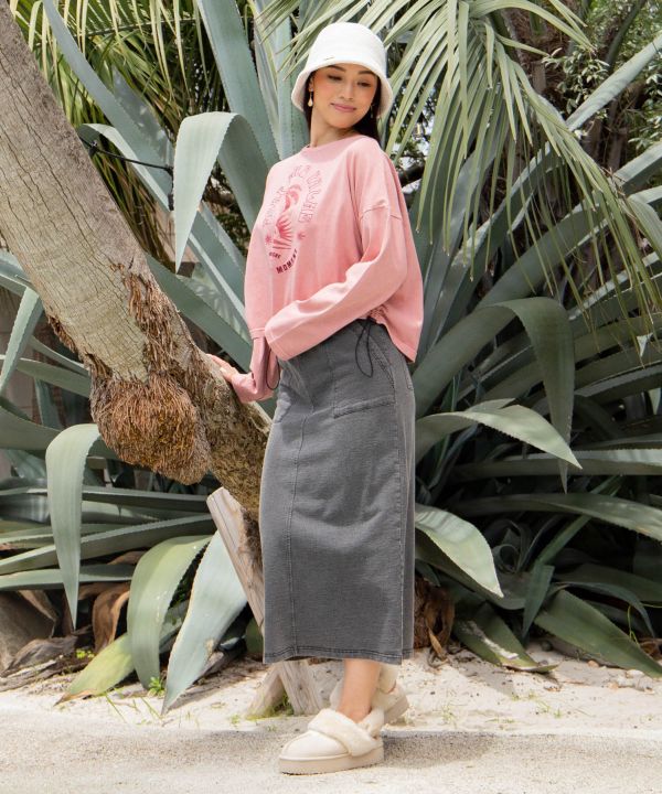 SURF＆Palms Vintage Like Long Sleeve T-Shirt