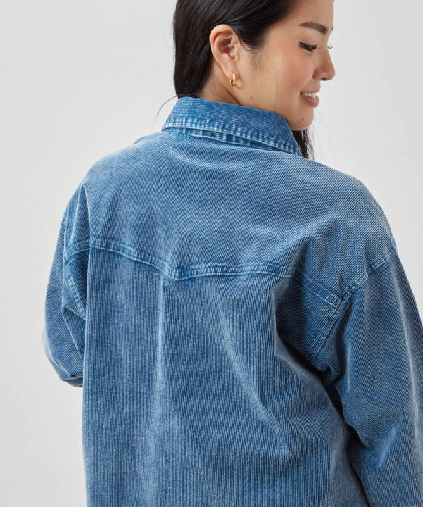 SURF＆Palms Vintage Wash Corduroy Shirt Dress