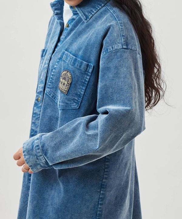 SURF＆Palms Vintage Wash Corduroy Shirt Dress