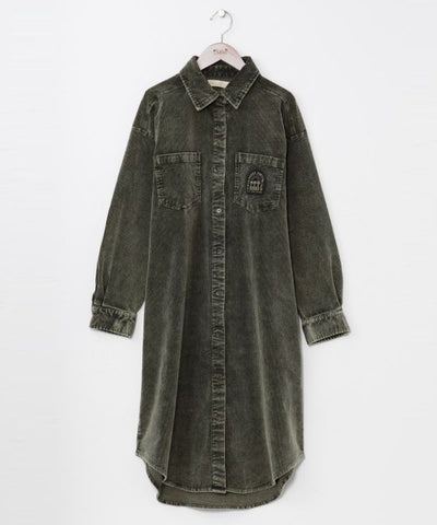 SURF＆Palms Vintage Wash Corduroy Shirt Dress