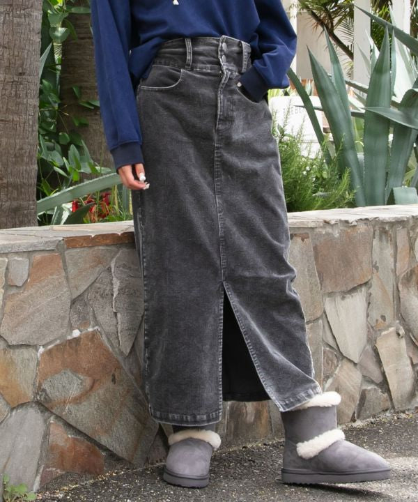 SURF＆Palms Vintage Wash Corduroy Skirt