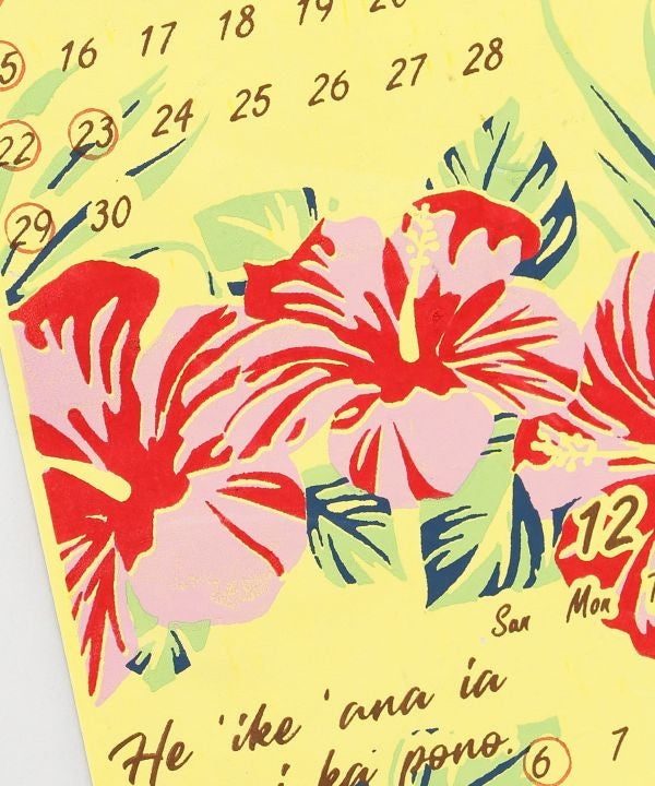 Kalendar 2026 - Mesej dari Hawaii