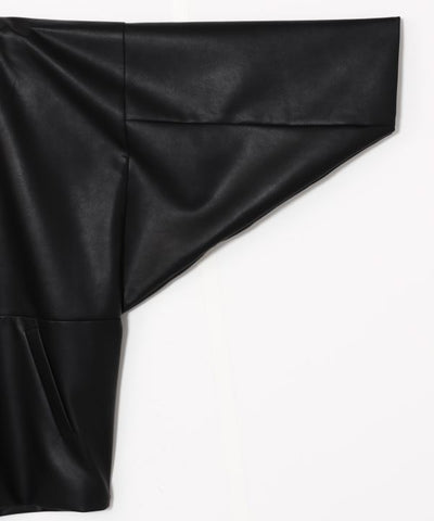 KAN NO TSUKURI - Faux Leather Haori Jacket