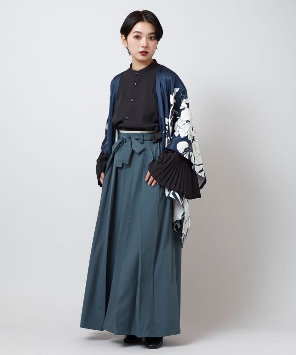 Foil Print Haori Cardigan