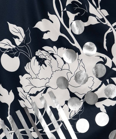 Foil Print Haori Cardigan