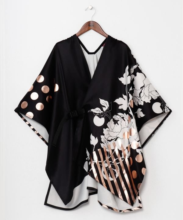 Foil Print Haori Cardigan