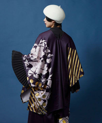 Foil Print Haori Cardigan